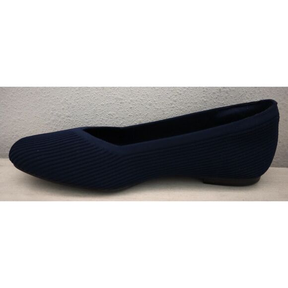 Cleo's x Skechers 159126 Women Sz 8.5 Navy Blue Cleo Square Blissful Soul Flats - Picture 7 of 12